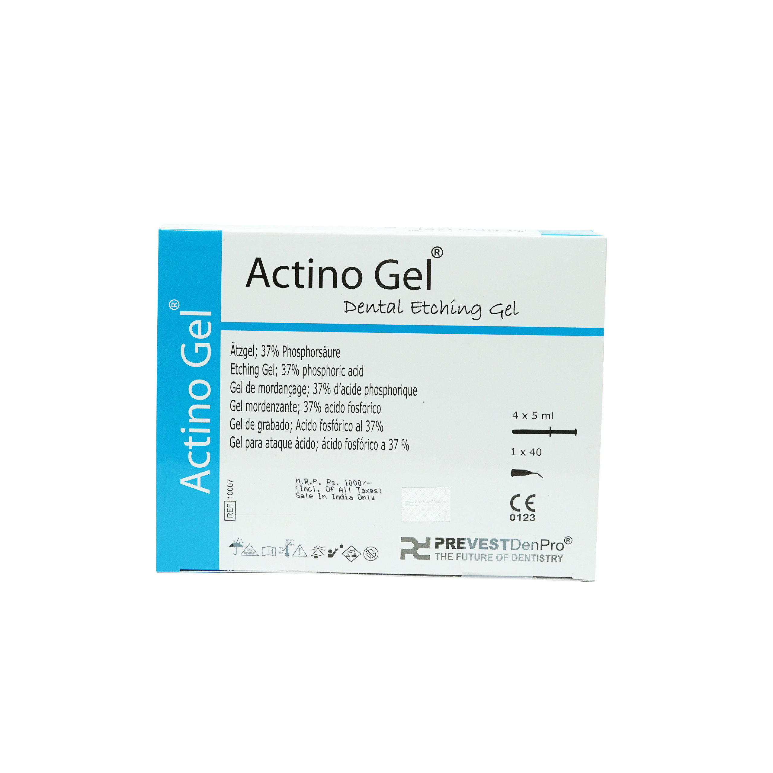 Prevest Denpro Actino Gel etch 4x5ml Syringe Dental Etchant